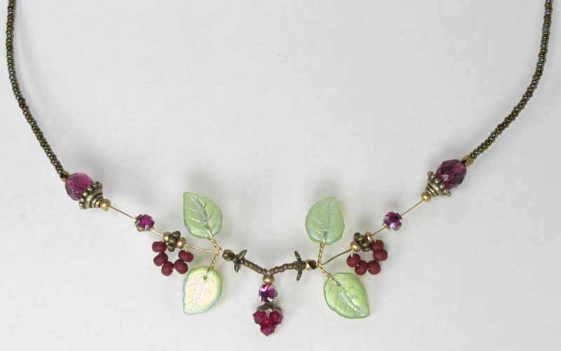 Pixie Necklace in Cranberry